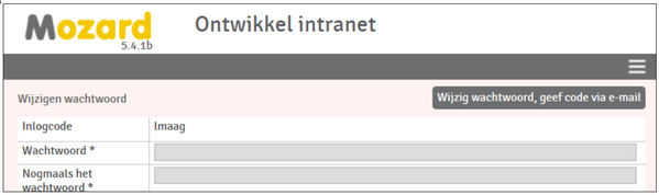 Wijzigen wachtwoord door de (nieuwe) medewerker