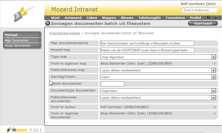 scherm0310 Invoegen documenten batch uit filesystem