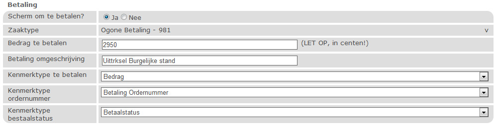 Is bij dit formulier betaling (internetkassa) van toepassing